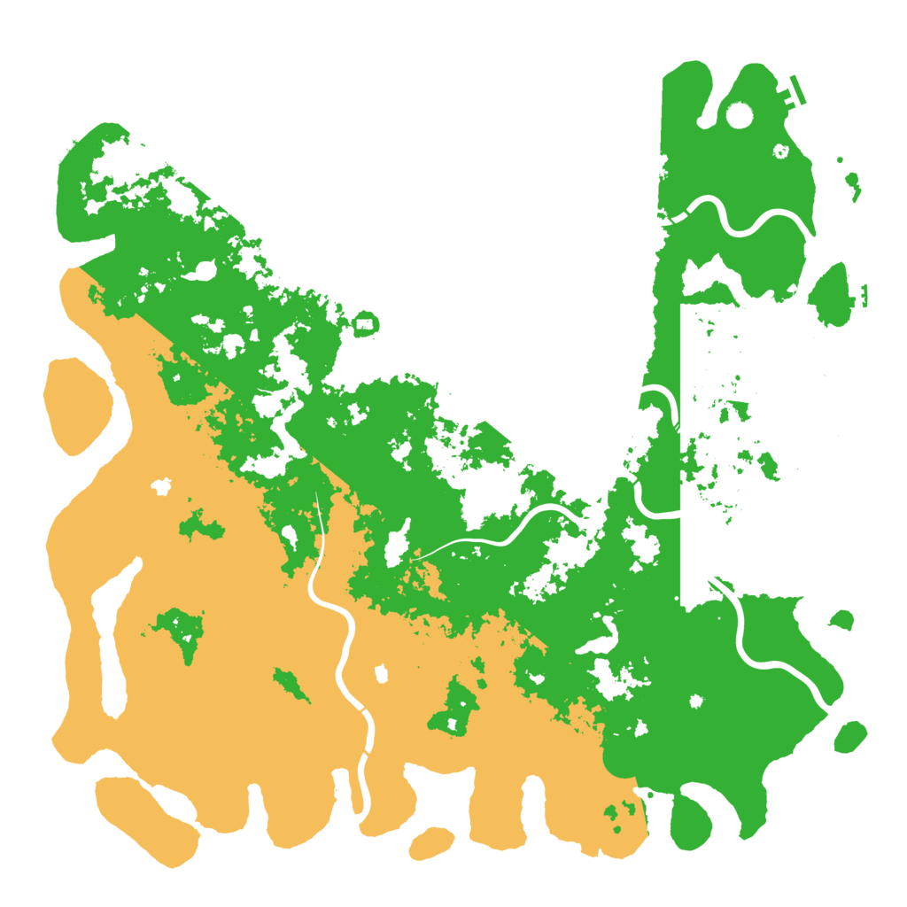 Biome Rust Map: Procedural Map, Size: 6000, Seed: 1142886212