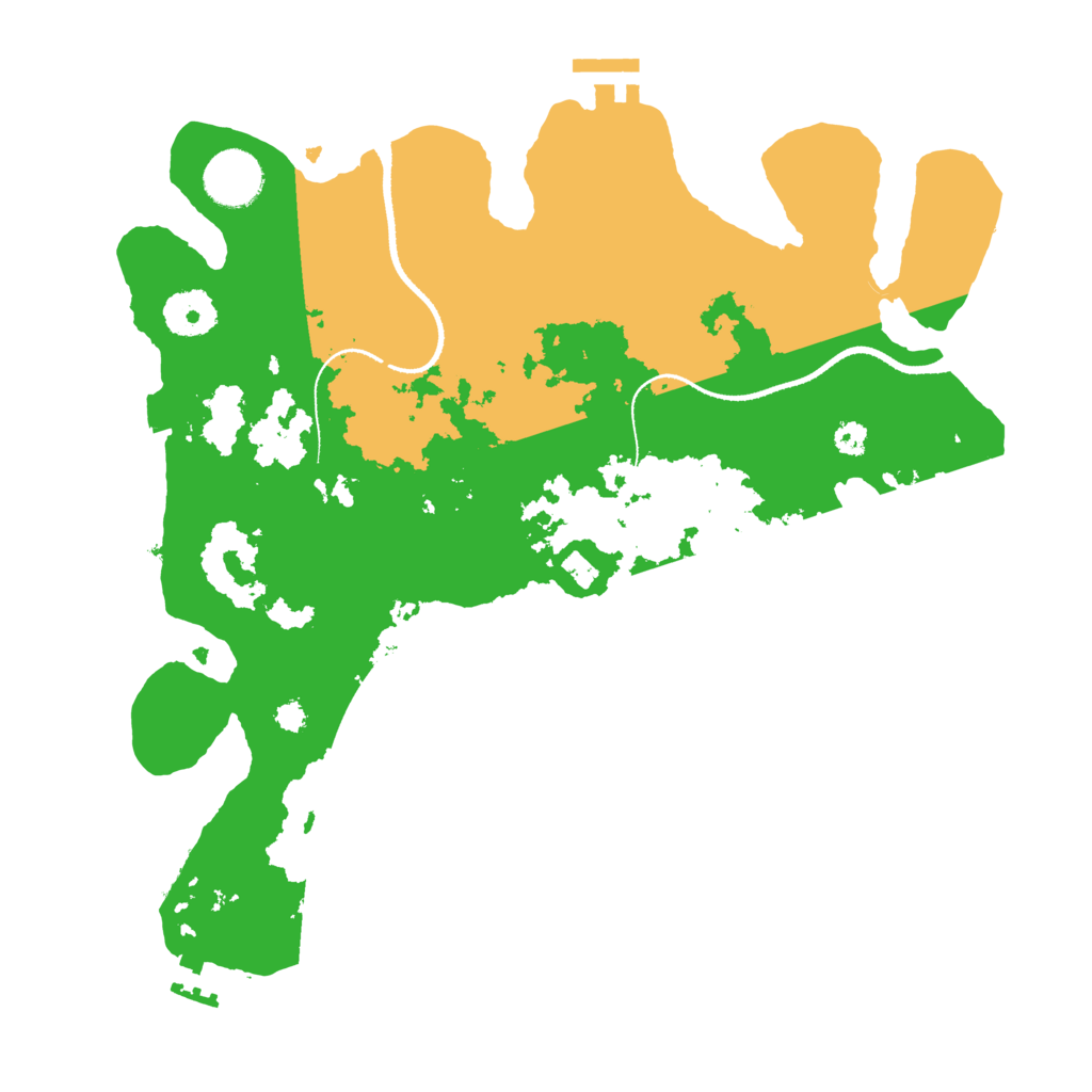 Biome Rust Map: Procedural Map, Size: 3300, Seed: 260568151
