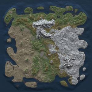 Thumbnail Rust Map: Procedural Map, Size: 5000, Seed: 588878, 19 Monuments