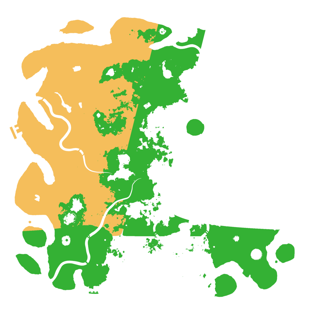 Biome Rust Map: Procedural Map, Size: 5000, Seed: 182710842
