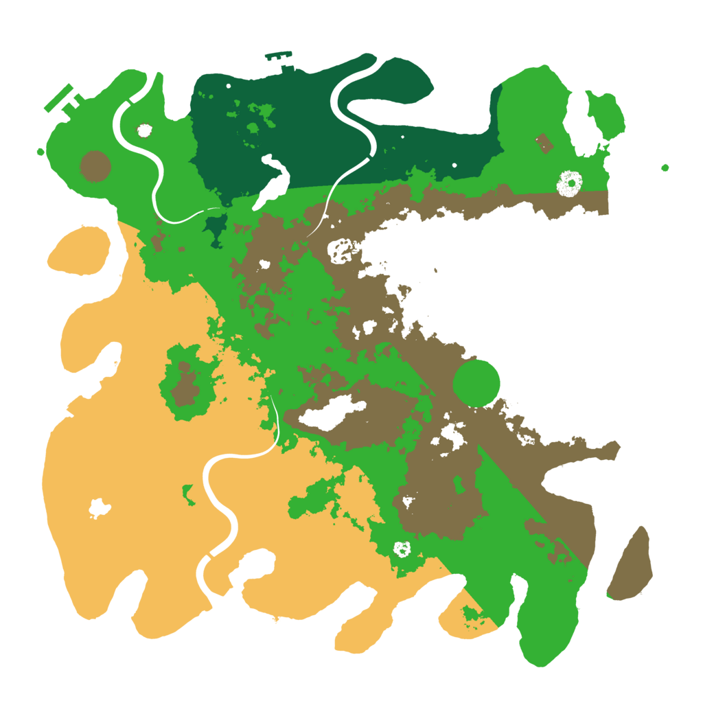 Biome Rust Map: Procedural Map, Size: 4000, Seed: 1481779561
