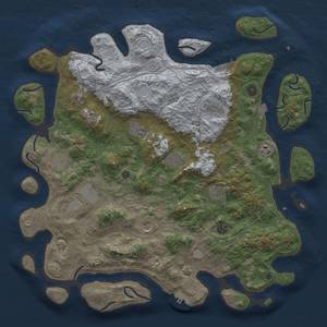 Thumbnail Rust Map: Procedural Map, Size: 4500, Seed: 1545422145, 19 Monuments