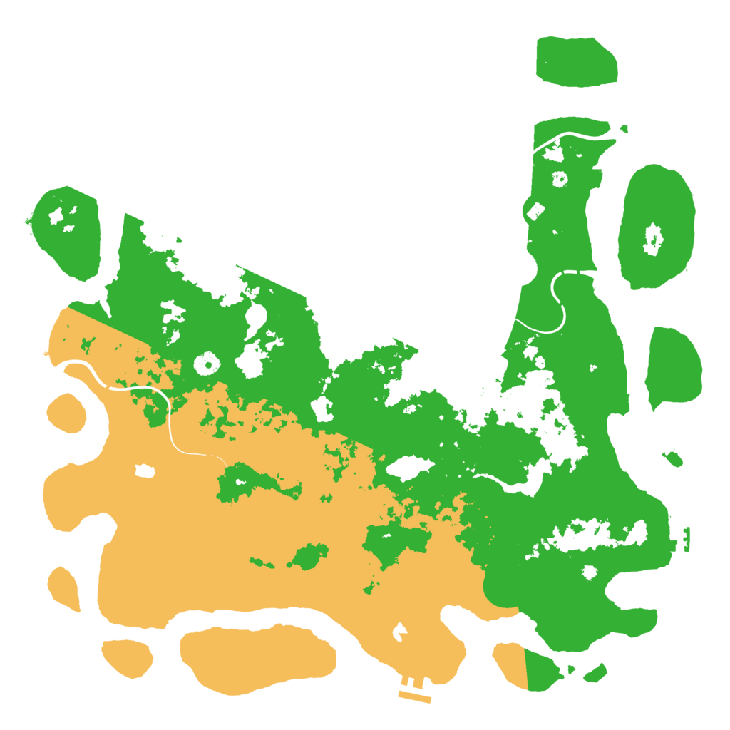 Biome Rust Map: Procedural Map, Size: 4500, Seed: 1545422145