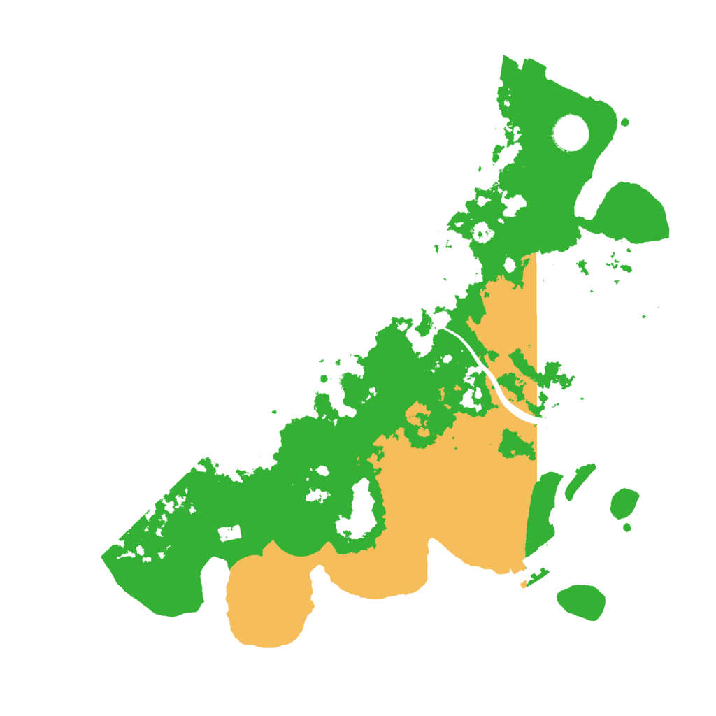 Biome Rust Map: Procedural Map, Size: 3500, Seed: 44121351
