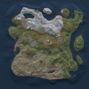 Thumbnail Rust Map: Procedural Map, Size: 3500, Seed: 1926410656, 16 Monuments