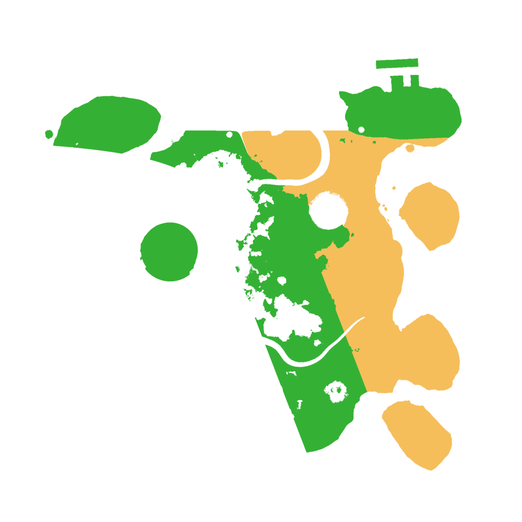 Biome Rust Map: Procedural Map, Size: 2500, Seed: 501672525
