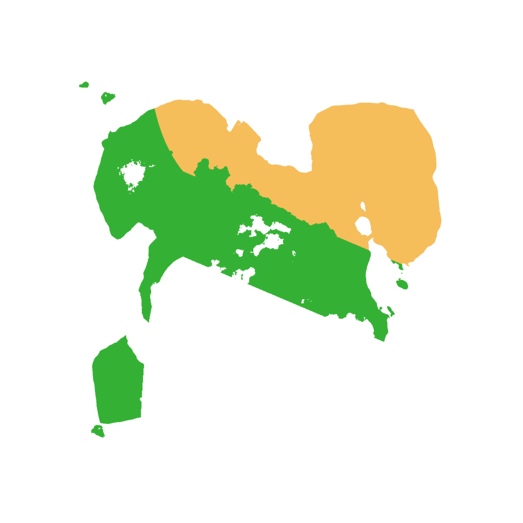 Biome Rust Map: Procedural Map, Size: 2000, Seed: 607637395