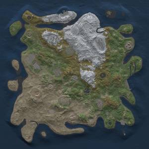 Thumbnail Rust Map: Procedural Map, Size: 4000, Seed: 854935693, 19 Monuments