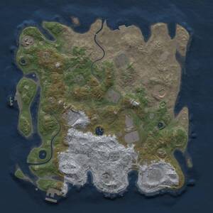 Thumbnail Rust Map: Procedural Map, Size: 3750, Seed: 759383569, 15 Monuments