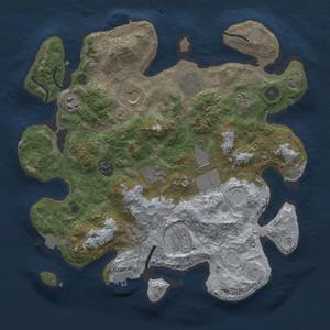 Thumbnail Rust Map: Procedural Map, Size: 3500, Seed: 1731784126, 15 Monuments