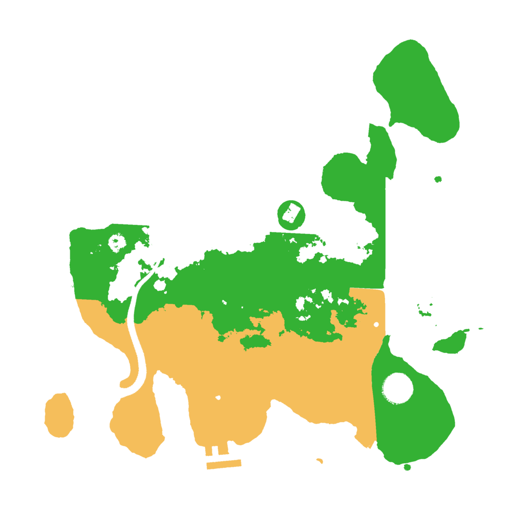 Biome Rust Map: Procedural Map, Size: 3000, Seed: 2358555