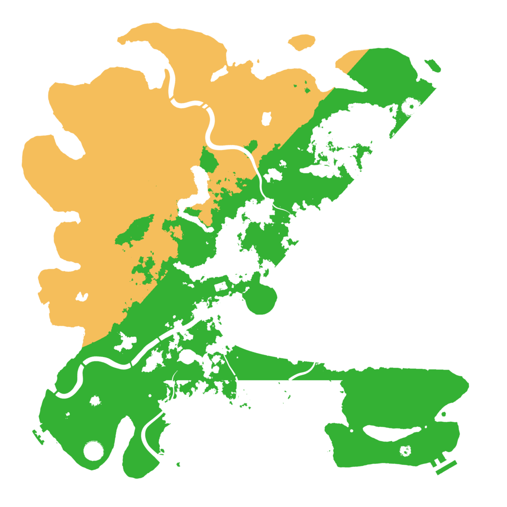 Biome Rust Map: Procedural Map, Size: 4500, Seed: 1519930346