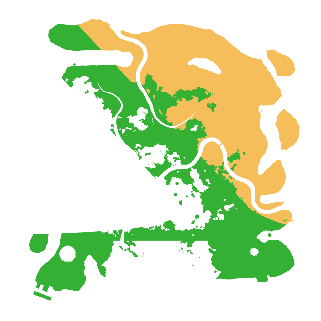 Biome Rust Map: Procedural Map, Size: 3500, Seed: 801453284