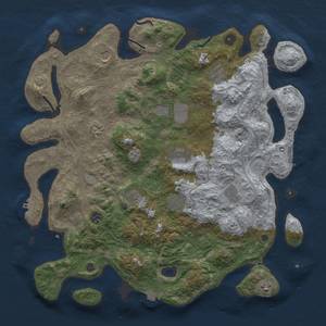 Thumbnail Rust Map: Procedural Map, Size: 4250, Seed: 658016622, 19 Monuments