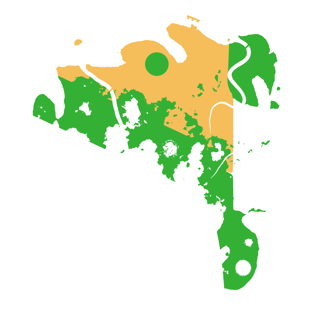 Biome Rust Map: Procedural Map, Size: 3500, Seed: 337177287