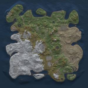 Thumbnail Rust Map: Procedural Map, Size: 4000, Seed: 86849301, 18 Monuments