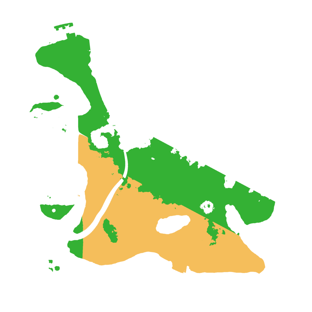 Biome Rust Map: Procedural Map, Size: 2500, Seed: 1511762999