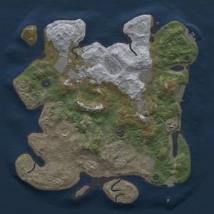 Thumbnail Rust Map: Procedural Map, Size: 3600, Seed: 605727268, 17 Monuments