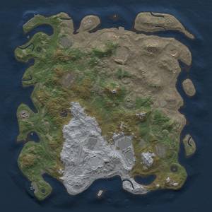 Thumbnail Rust Map: Procedural Map, Size: 4250, Seed: 1706138580, 19 Monuments