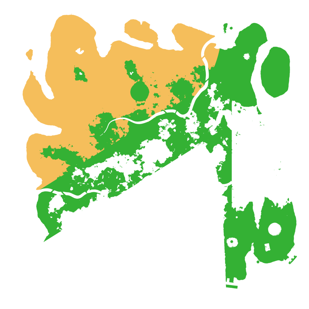 Biome Rust Map: Procedural Map, Size: 4400, Seed: 538434521