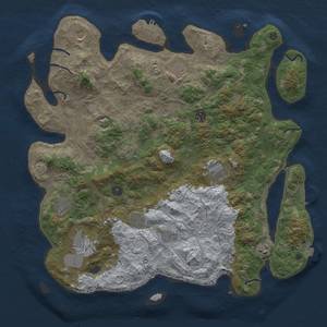 Thumbnail Rust Map: Procedural Map, Size: 4400, Seed: 538434521, 19 Monuments