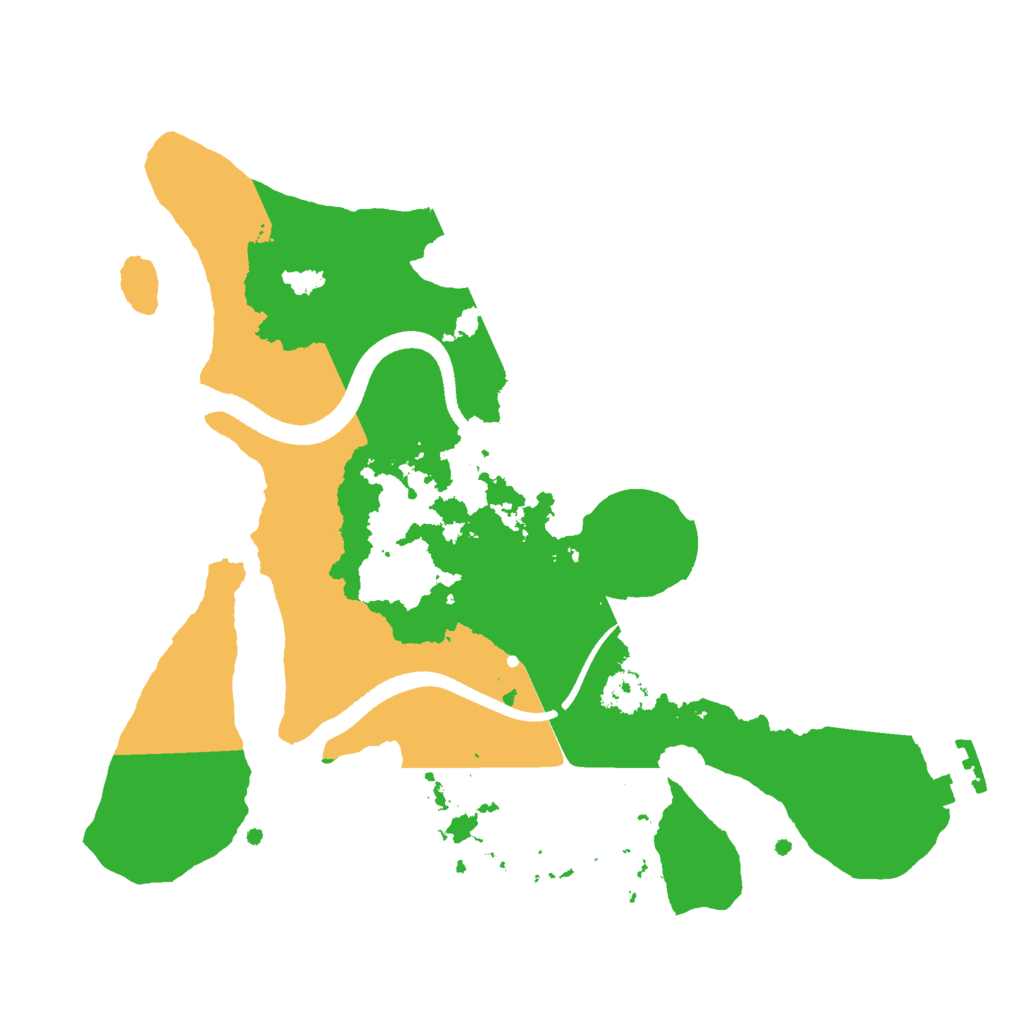 Biome Rust Map: Procedural Map, Size: 2500, Seed: 237722204