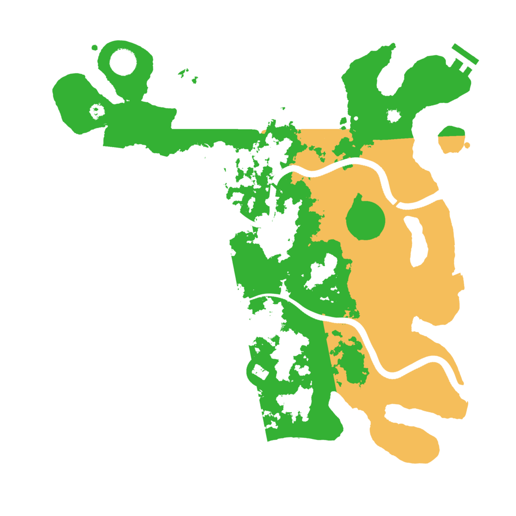 Biome Rust Map: Procedural Map, Size: 3500, Seed: 1842838597