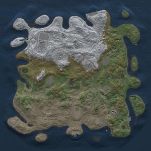 Thumbnail Rust Map: Procedural Map, Size: 4250, Seed: 1640995921, 19 Monuments