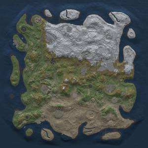 Thumbnail Rust Map: Procedural Map, Size: 4250, Seed: 2011496609, 19 Monuments