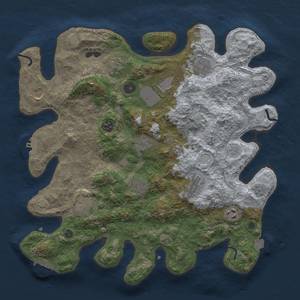 Thumbnail Rust Map: Procedural Map, Size: 3850, Seed: 482427840, 19 Monuments