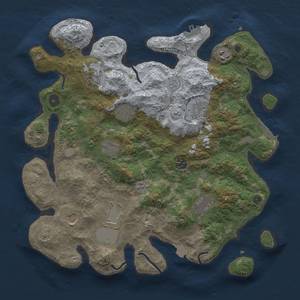Thumbnail Rust Map: Procedural Map, Size: 3800, Seed: 342621045, 18 Monuments