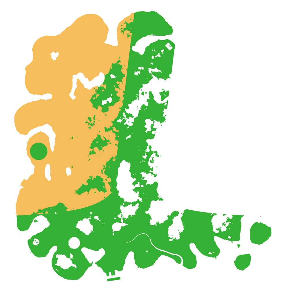 Biome Rust Map: Procedural Map, Size: 4500, Seed: 306099802
