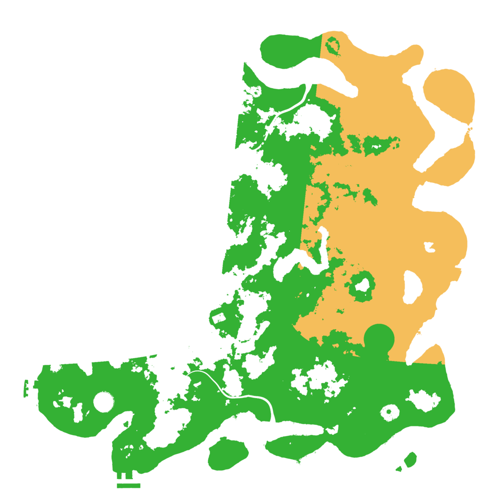 Biome Rust Map: Procedural Map, Size: 4300, Seed: 43001949
