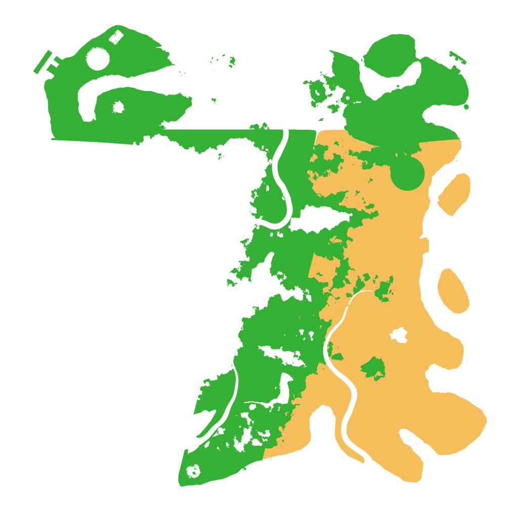 Biome Rust Map: Procedural Map, Size: 4000, Seed: 218612508