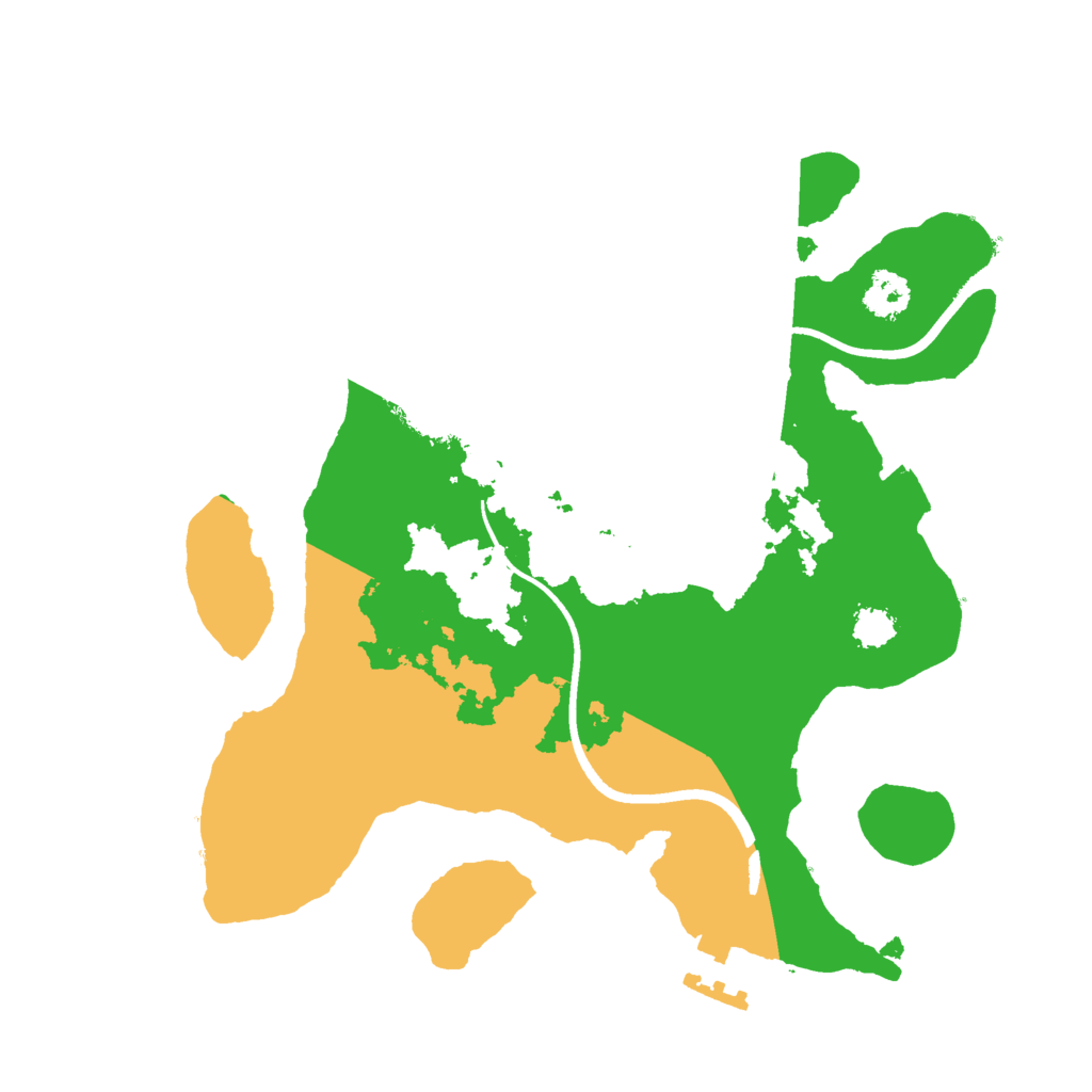 Biome Rust Map: Procedural Map, Size: 2400, Seed: 909878931