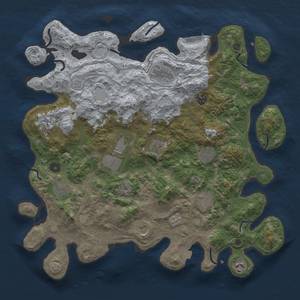 Thumbnail Rust Map: Procedural Map, Size: 4250, Seed: 1343041865, 18 Monuments