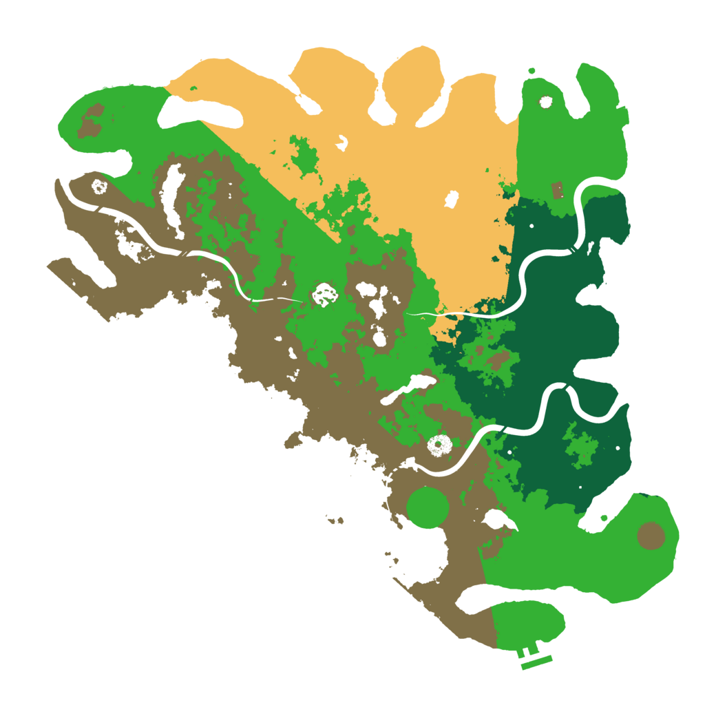 Biome Rust Map: Procedural Map, Size: 4500, Seed: 1869284405