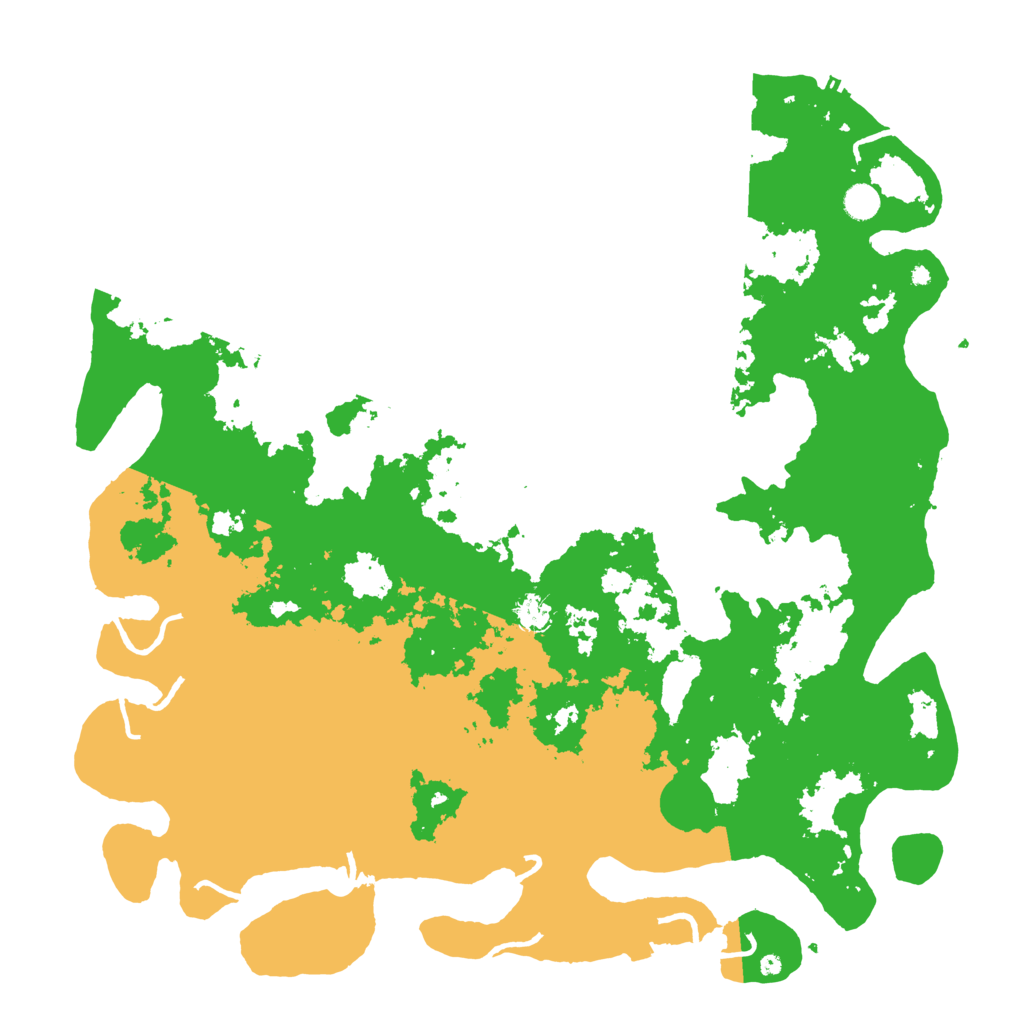 Biome Rust Map: Procedural Map, Size: 5000, Seed: 18469
