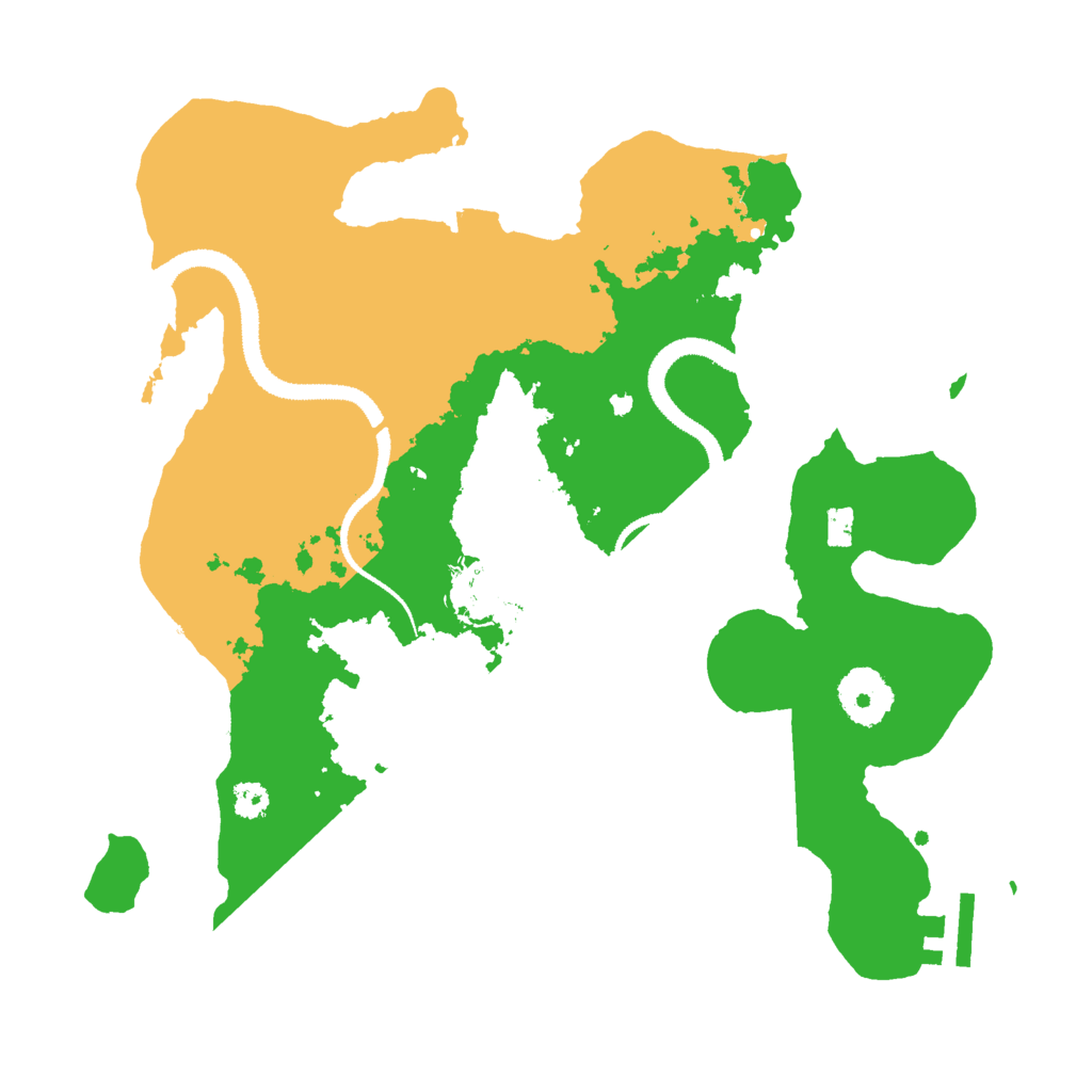 Biome Rust Map: Procedural Map, Size: 3000, Seed: 1183125321
