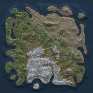 Thumbnail Rust Map: Procedural Map, Size: 4300, Seed: 32867, 19 Monuments