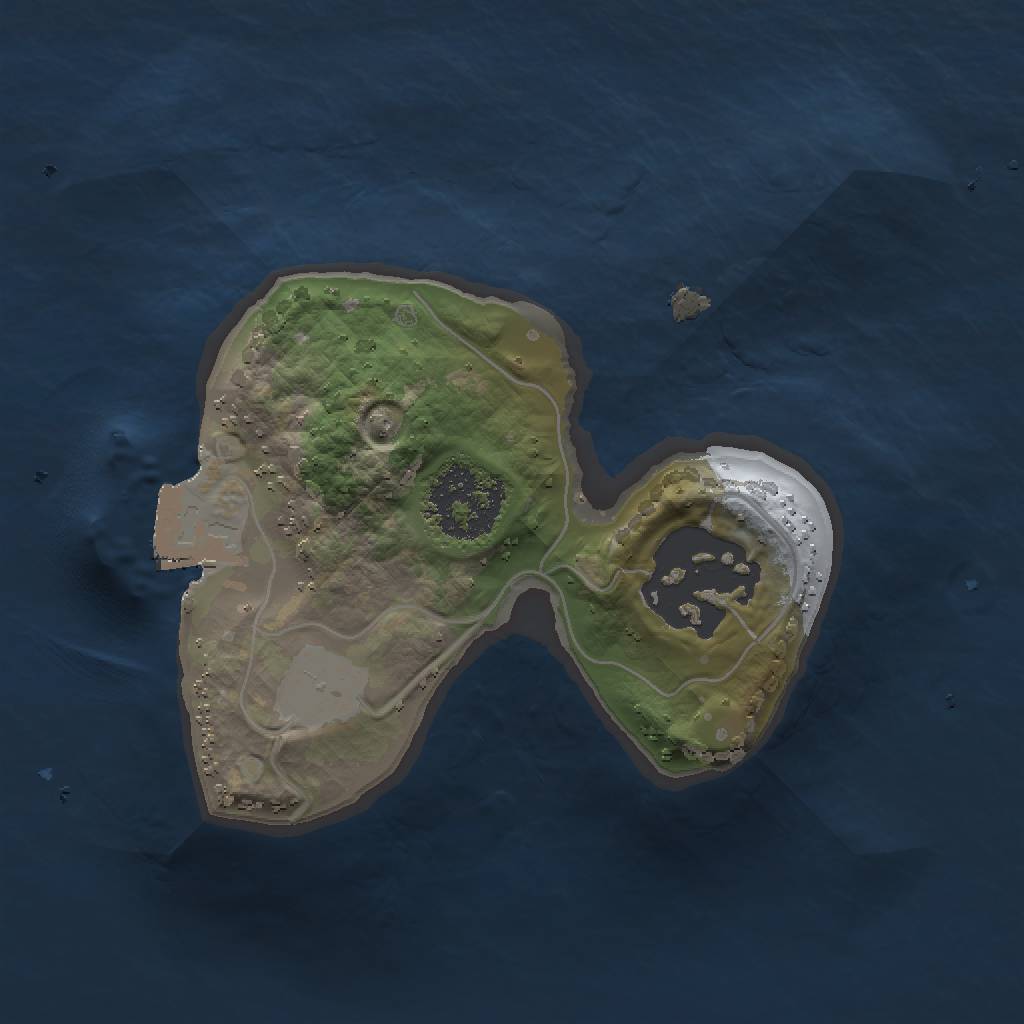 Rust Map: Procedural Map, Size: 1400, Seed: 748, 4 Monuments