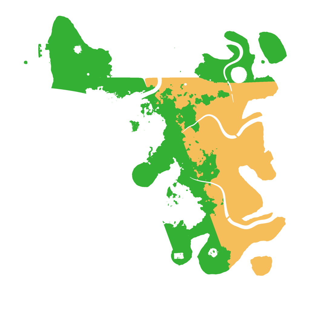 Biome Rust Map: Procedural Map, Size: 3500, Seed: 659378534