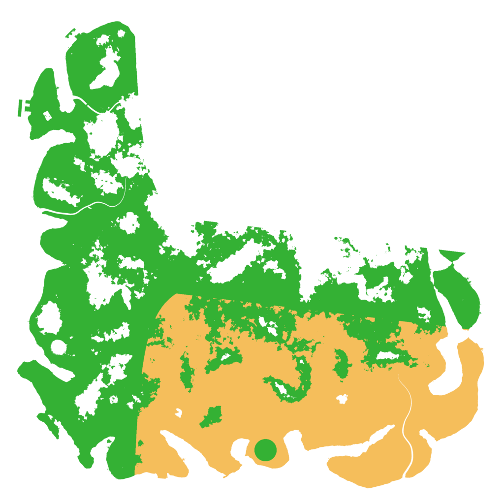 Biome Rust Map: Procedural Map, Size: 6000, Seed: 123423445