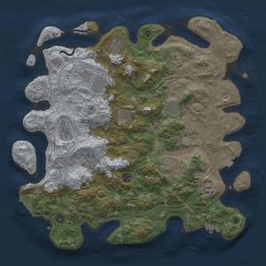 Thumbnail Rust Map: Procedural Map, Size: 4250, Seed: 709560886, 19 Monuments