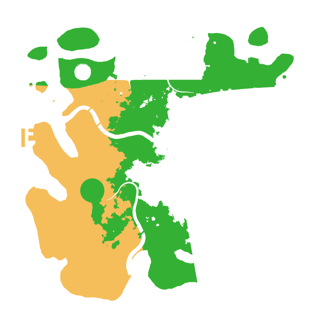 Biome Rust Map: Procedural Map, Size: 3500, Seed: 945628987