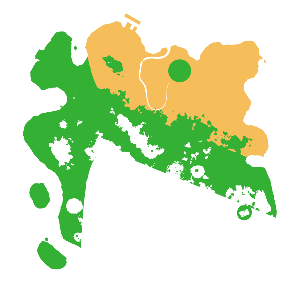 Biome Rust Map: Procedural Map, Size: 3500, Seed: 475938894