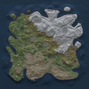 Thumbnail Rust Map: Procedural Map, Size: 3750, Seed: 876378906, 18 Monuments