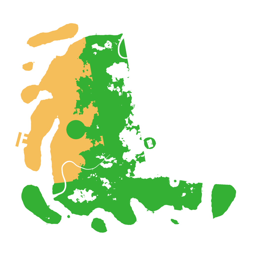 Biome Rust Map: Procedural Map, Size: 3500, Seed: 1819116857