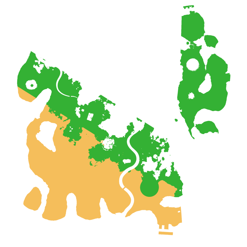 Biome Rust Map: Procedural Map, Size: 3500, Seed: 947212