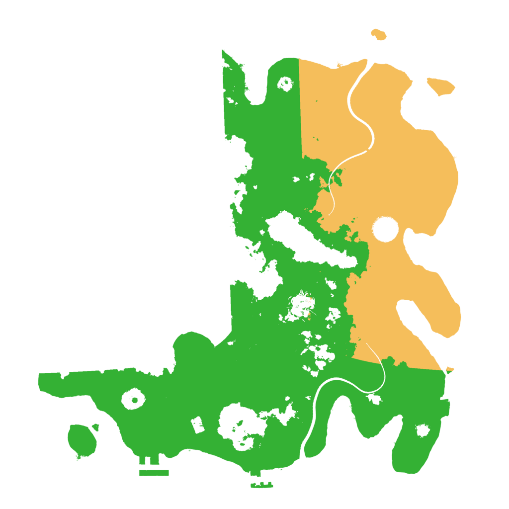 Biome Rust Map: Procedural Map, Size: 3500, Seed: 90923058